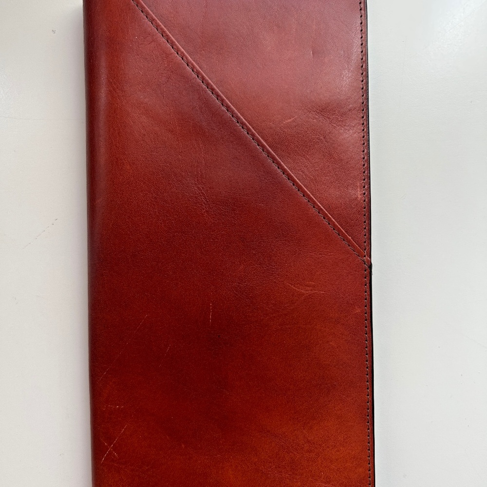 Leather passport/travel holder